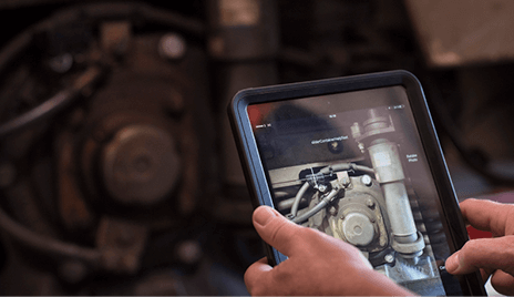 SKF insights being used on an tablet 
